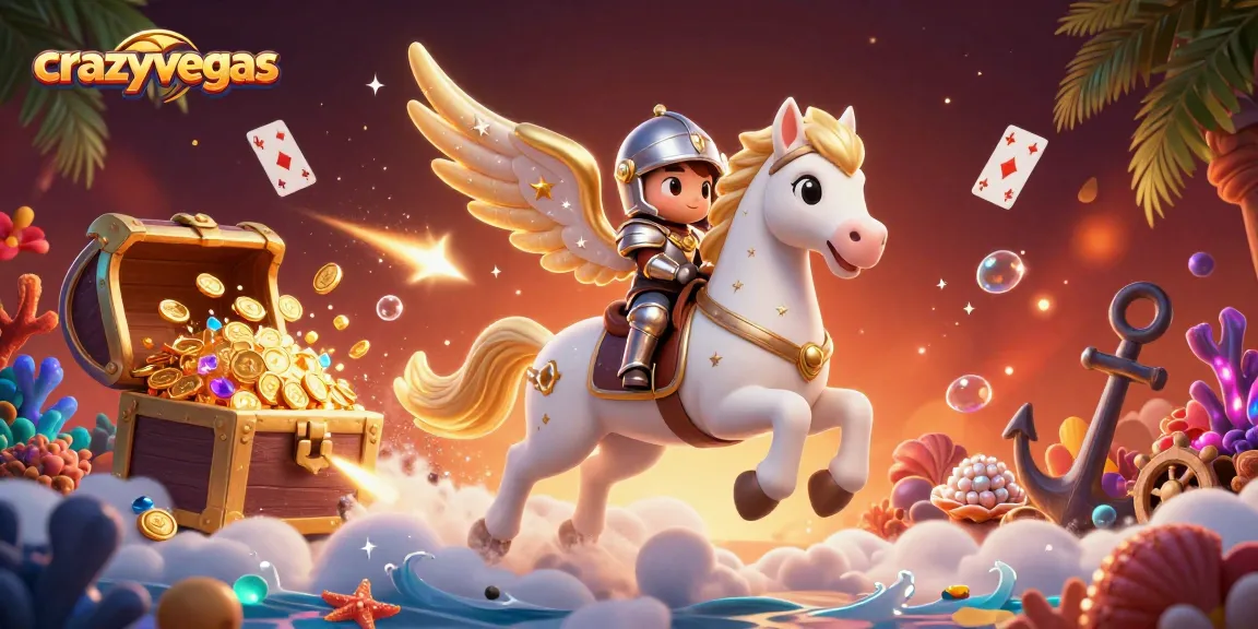 Experience the thrilling adventures of crazyvegas with this stunning 3D casino scene filled with vibrant game elements.